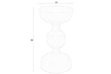 Beistelltisch Lars – aus Eisen in Elfenbein