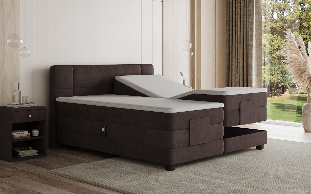 Boxspringbett Noela Samt elektrisch verstellbar