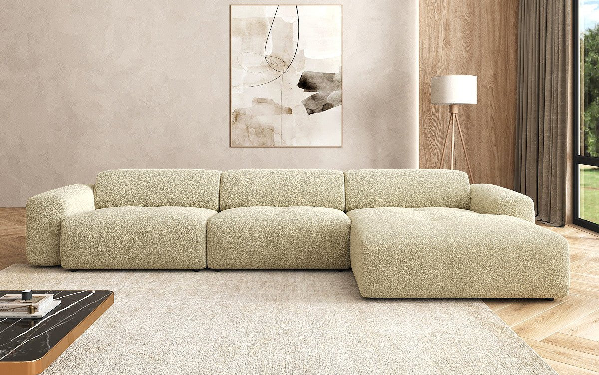 Designer L Sofa Calm Maxi in Bouclé