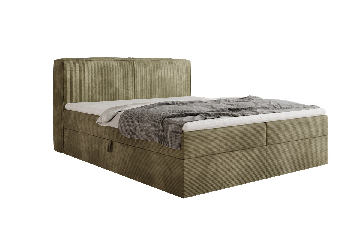 Boxspringbett Marea in Cord mit Stauraum