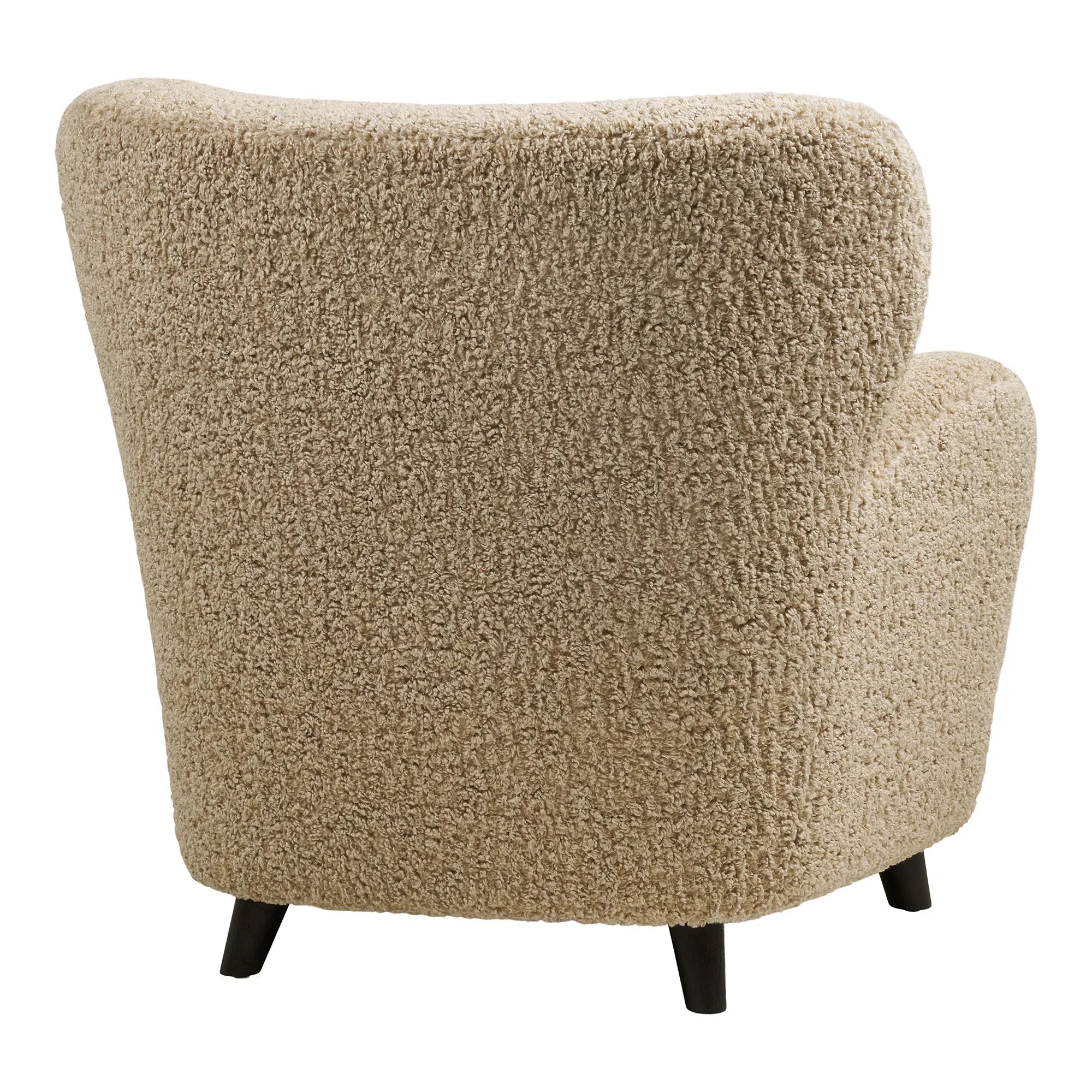 Designer Sofa-Sessel Hudson in Beige Bouclé