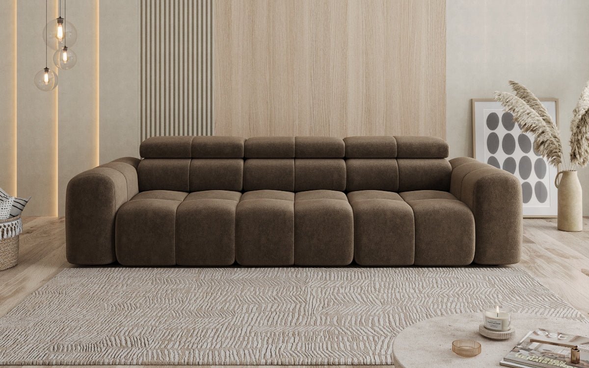 Designer Sofa 3 Sitzer Mia in Chenille