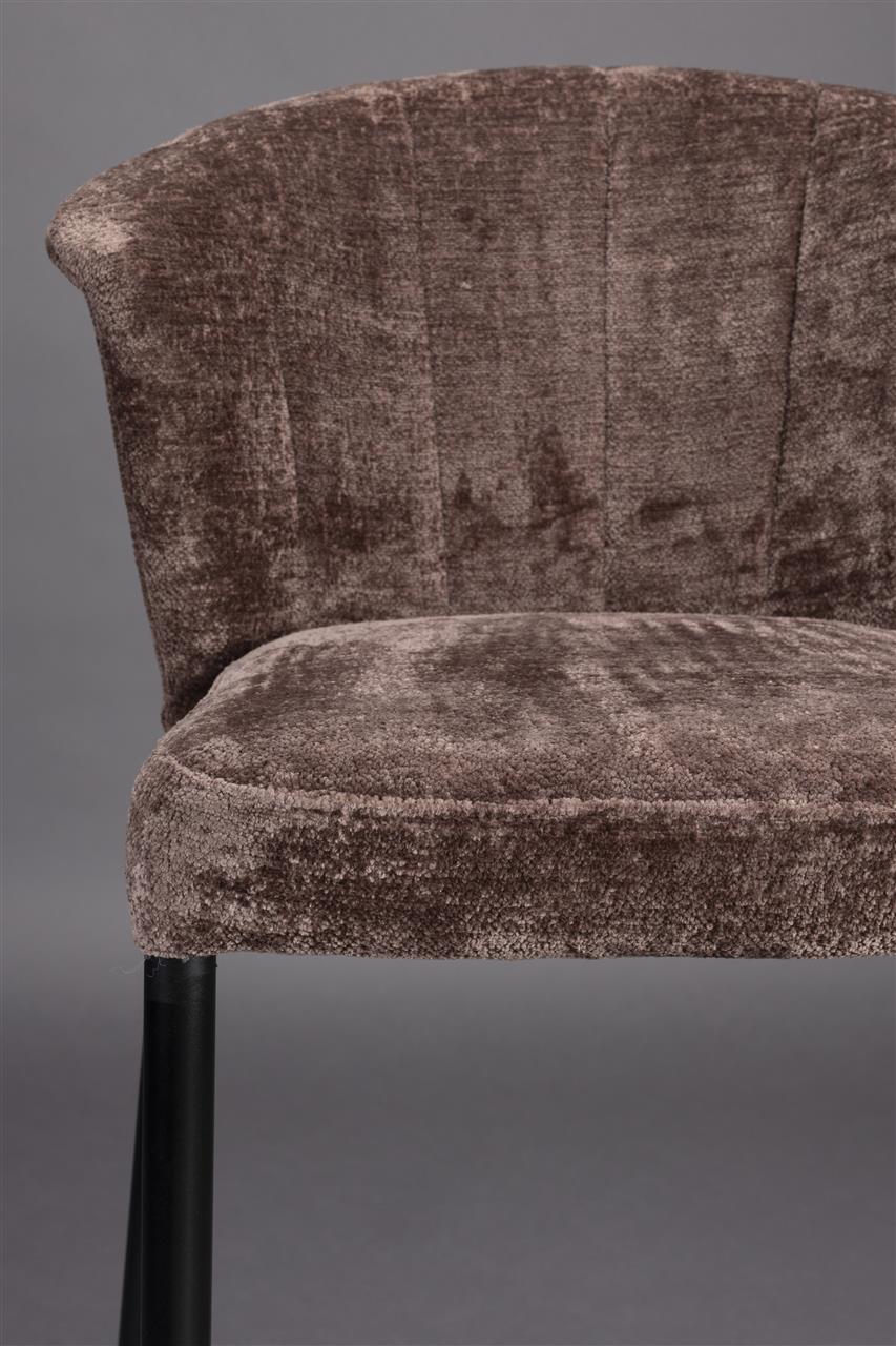 Barhocker Georgia Purple 2er-Set – aus Chenille in Lila