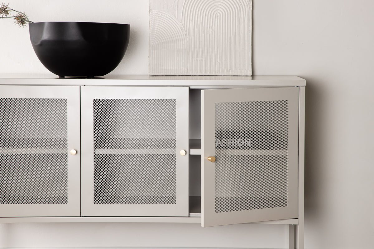 Kommode Marilo – Beige, Industrial-Modern mit Loft-Charme