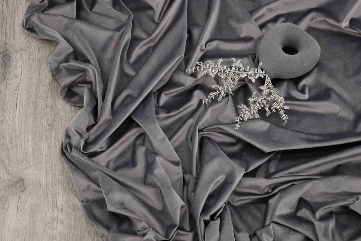 Gardinen-Set Anny – Samtoptik in vielen Farben