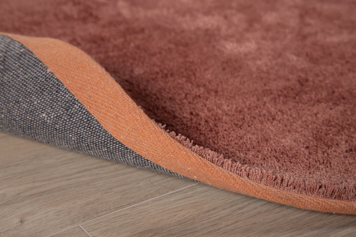 Teppich Vasia – rund mit Glanzoptik aus Polyester