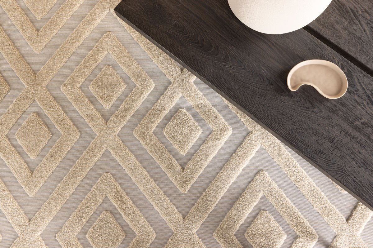 Teppich Verona – in zwei Farben aus Polyester & Baumwollmischgewebe