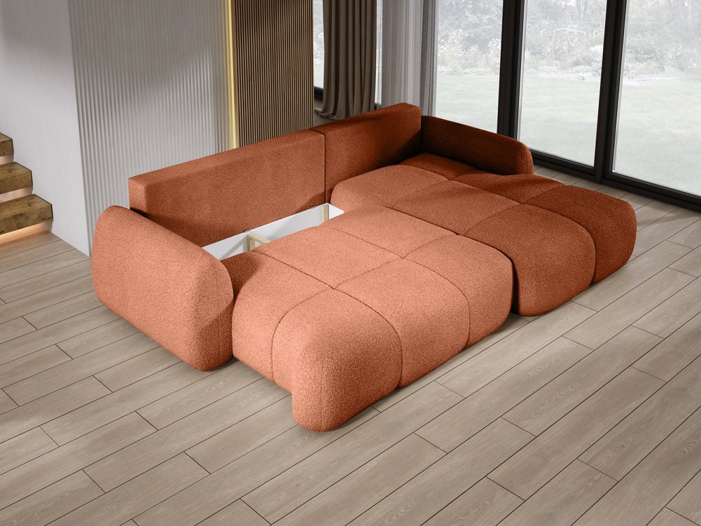 Designer L Sofa Coco in Bouclé