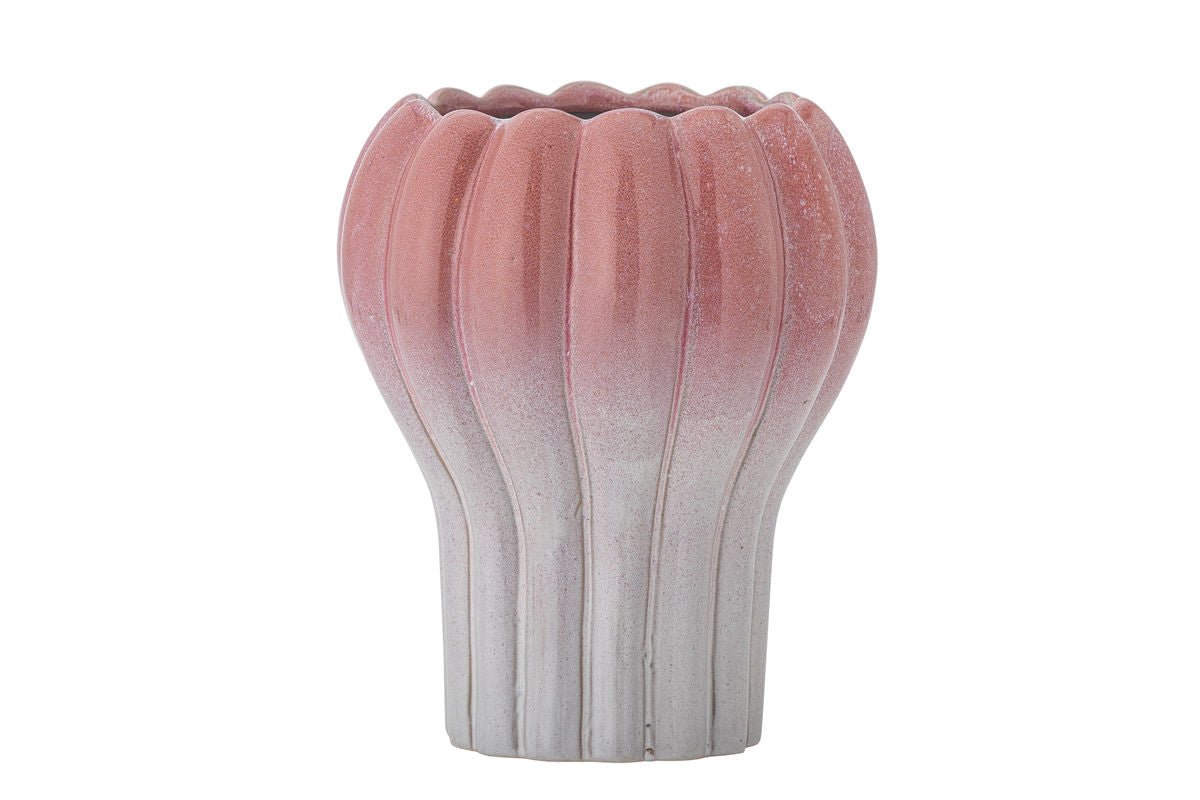 Blumentopf „Rosyn“ – Roséfarbenes Steingut