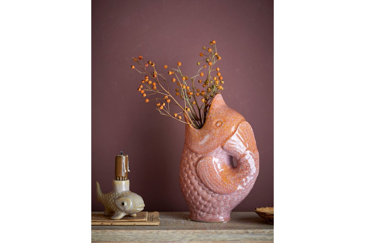 Vase „Nerio“ – Braunes Steingut