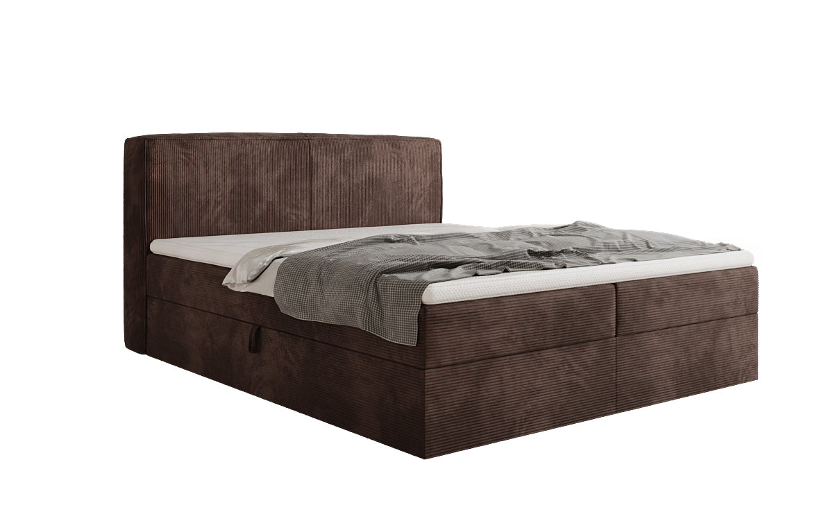 Boxspringbett Marea in Cord mit Stauraum