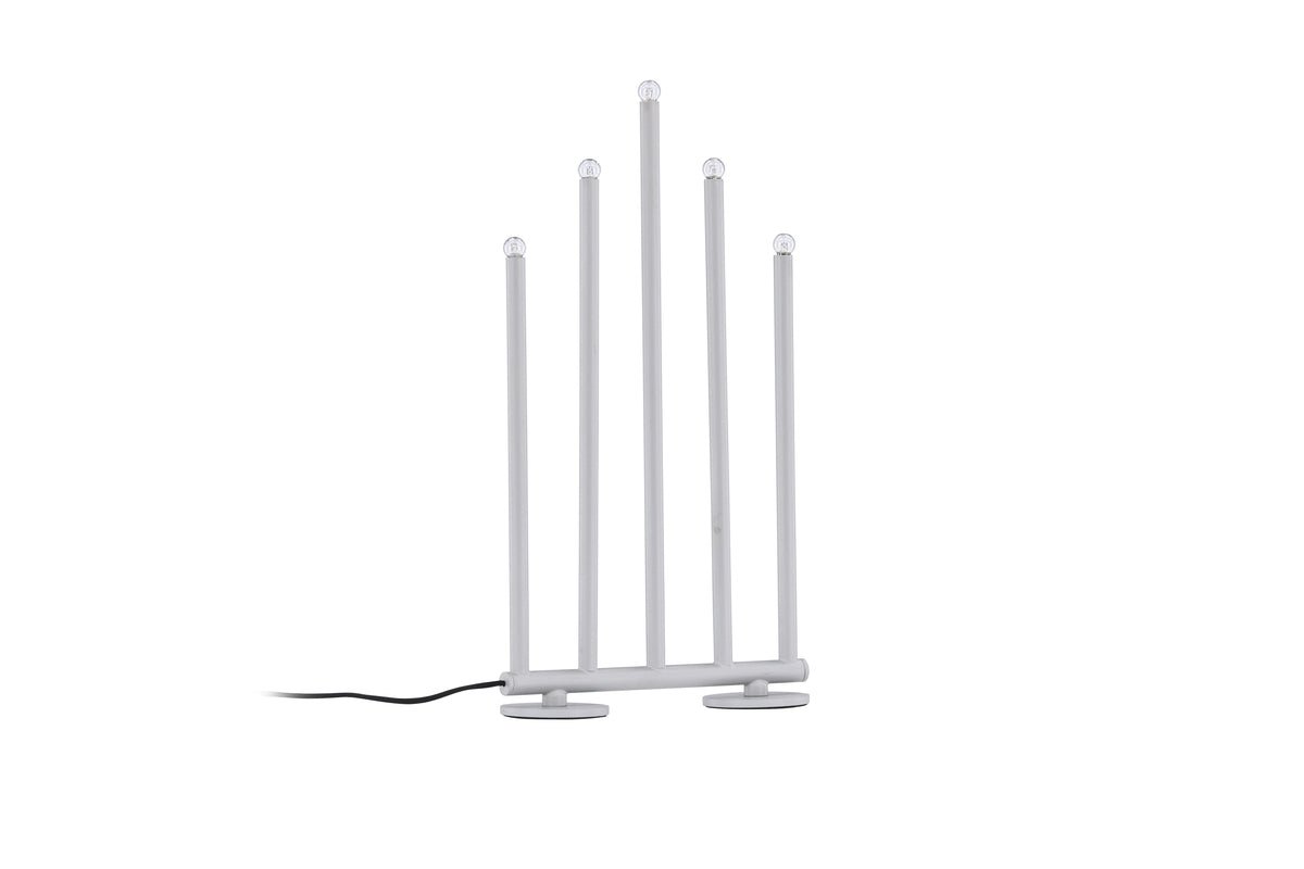 Weihnachtskerzenleuchter Schneefall - 5 Kerzen in Silber oder Schwarz