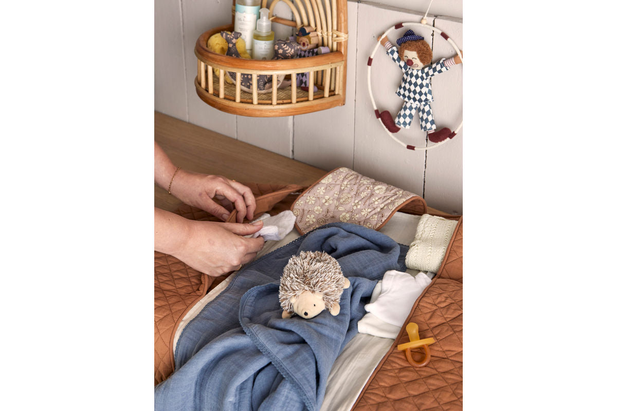 Wickelauflage Ocean - wasserabweisende, waschbare Wickelmatte mit Taschen