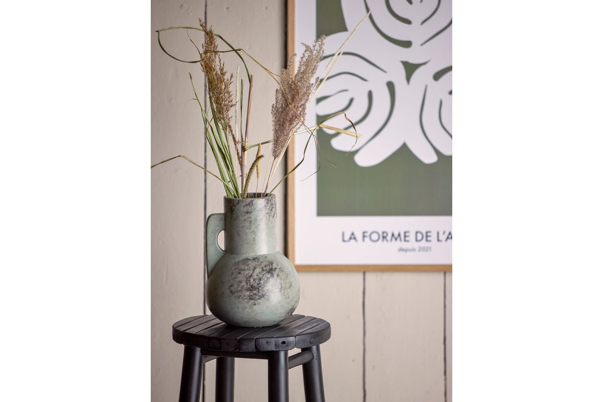 Vase "Grounded" - graue Keramikvase