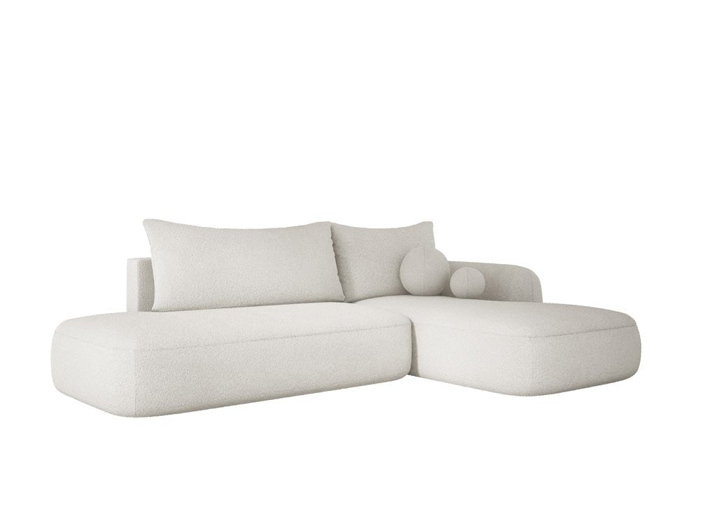 Designer Sofa Babu Bouclé mit Schlaf- und Klappfunktion
