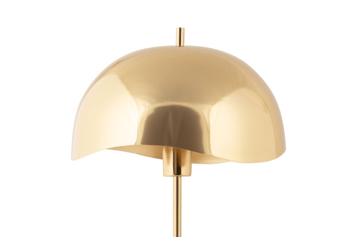 Tischlampe Vindor - Designleuchte aus Eisen mit Wellenschirm