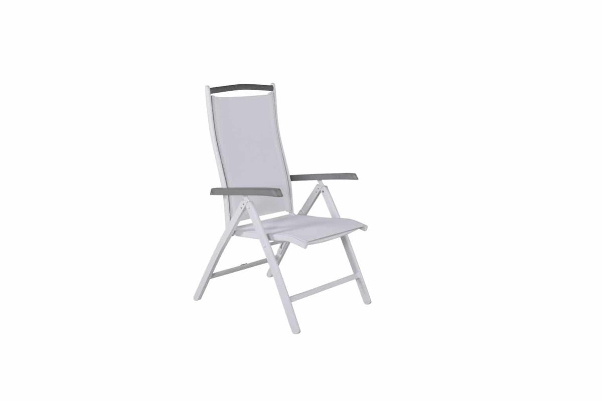 2er Set - Gartenstuhl Kara - Gestell aus Aluminium, Sitzfläche aus Textilene, verstellbar