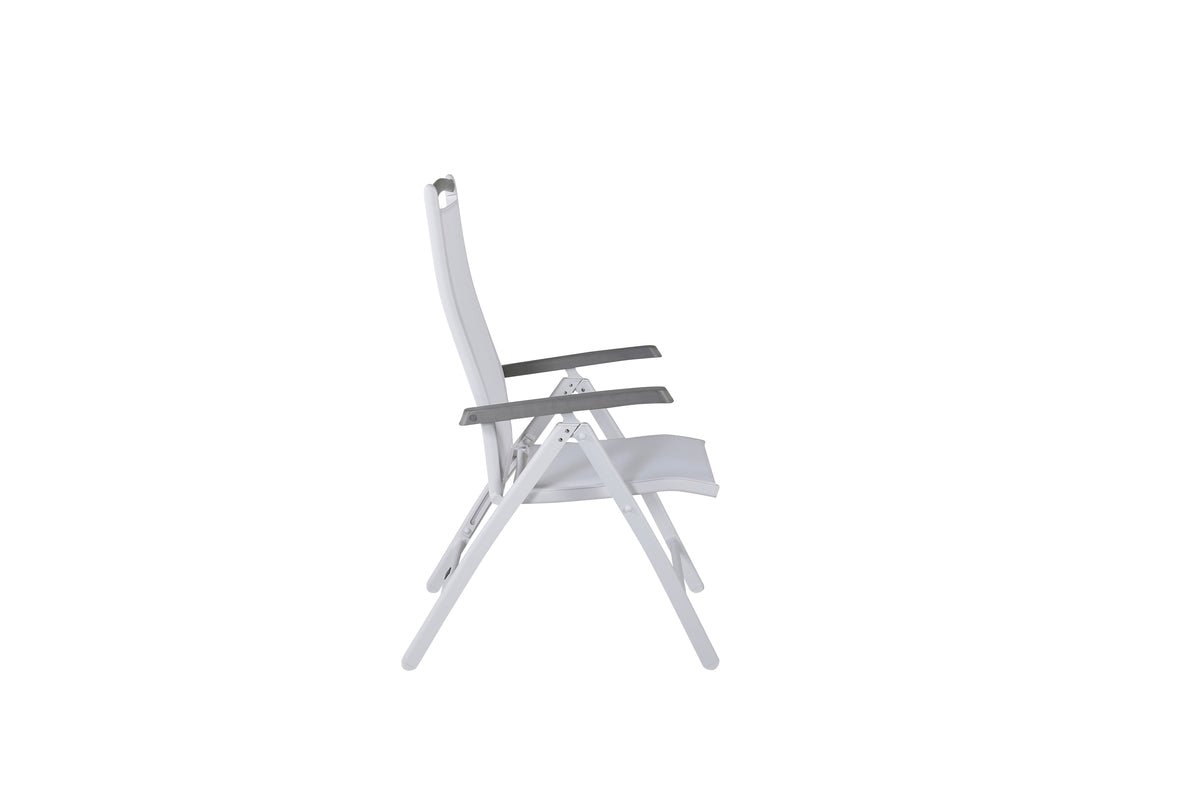 2er Set - Gartenstuhl Kara - Gestell aus Aluminium, Sitzfläche aus Textilene, verstellbar