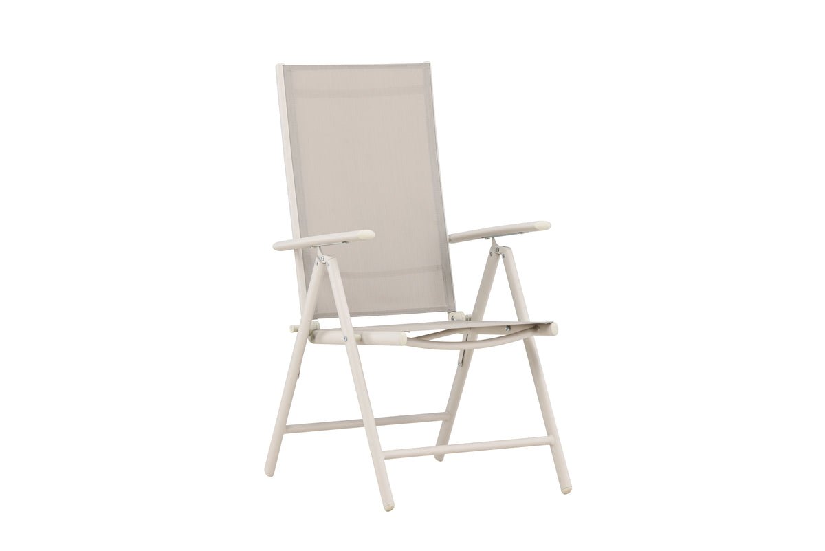 2er - Set Gartenstuhl Luma - ein klappbarer Stuhl in schlichtem Beige