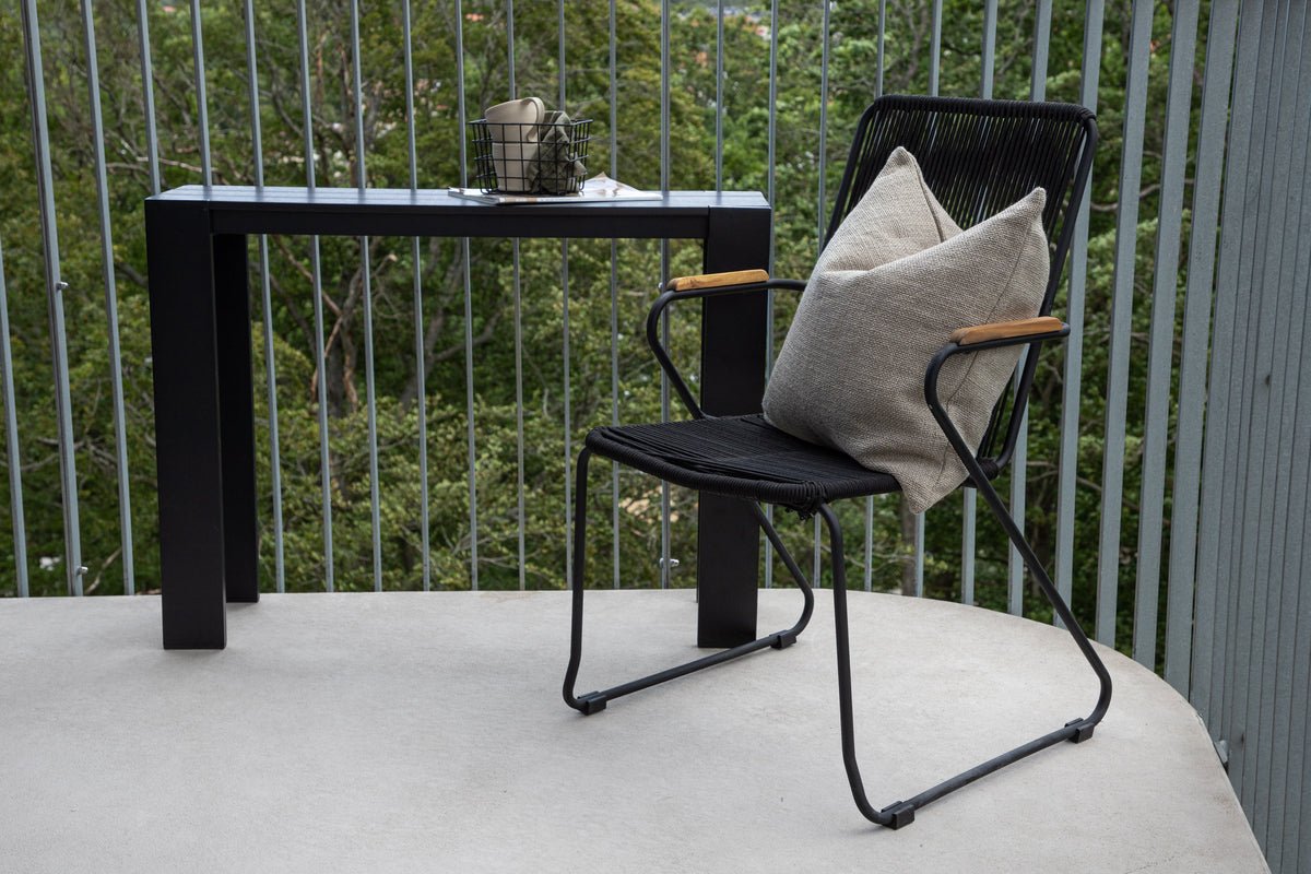 2er Set - Gartenstuhl Malta aus Metall, farbiges Seilgeflecht