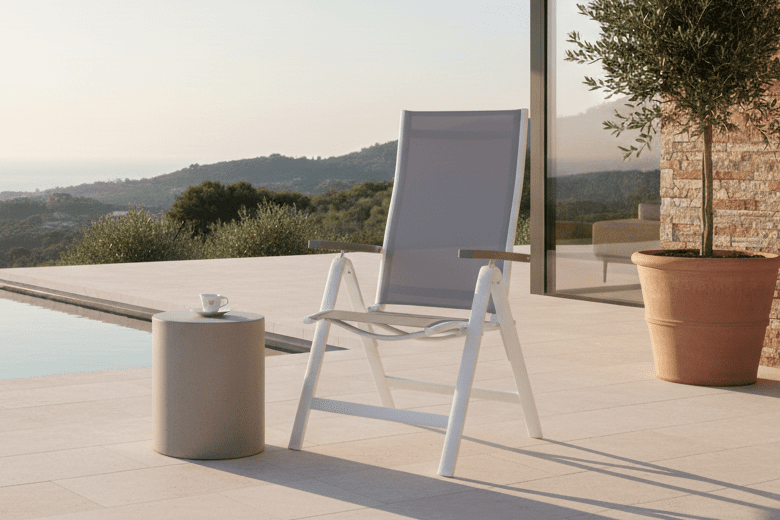 2er Set - Gartenstuhl Montenegro aus Textilene/Aluminium