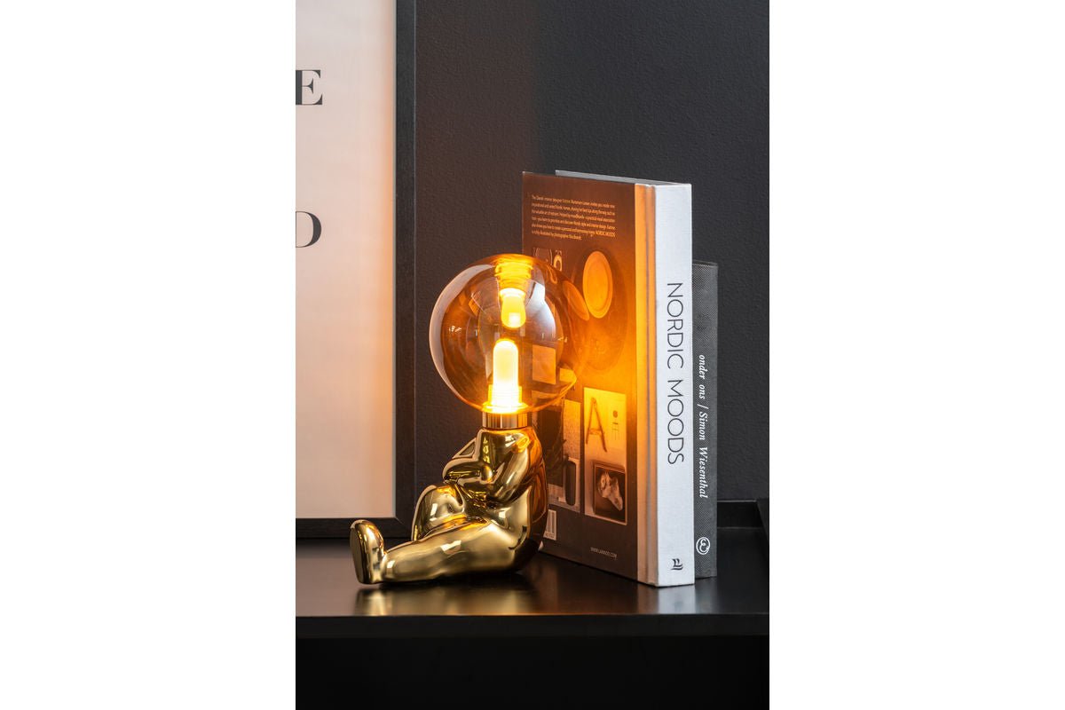 Tischlampe Antman (sitzend) - Designlampe Hochglanz beschichtet mit LED