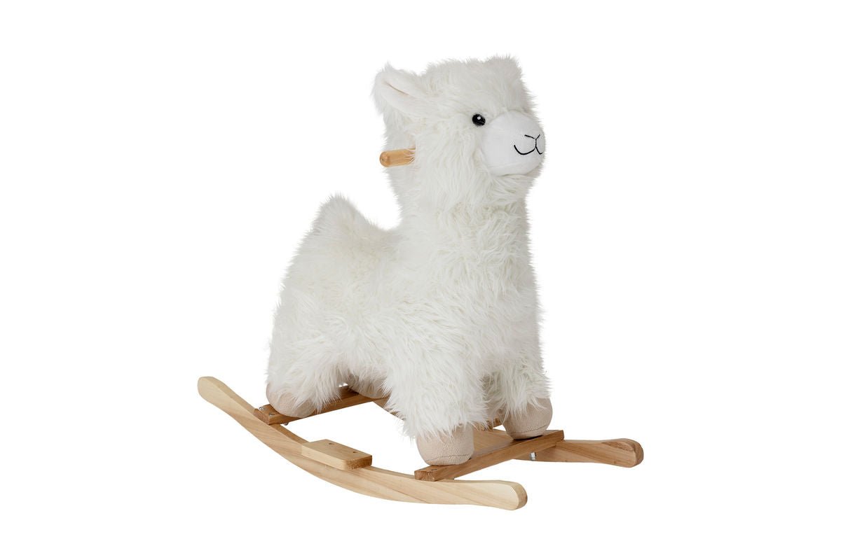 Schaukelspielzeug Malina - Lama aus Holz & Stoff für Kinder