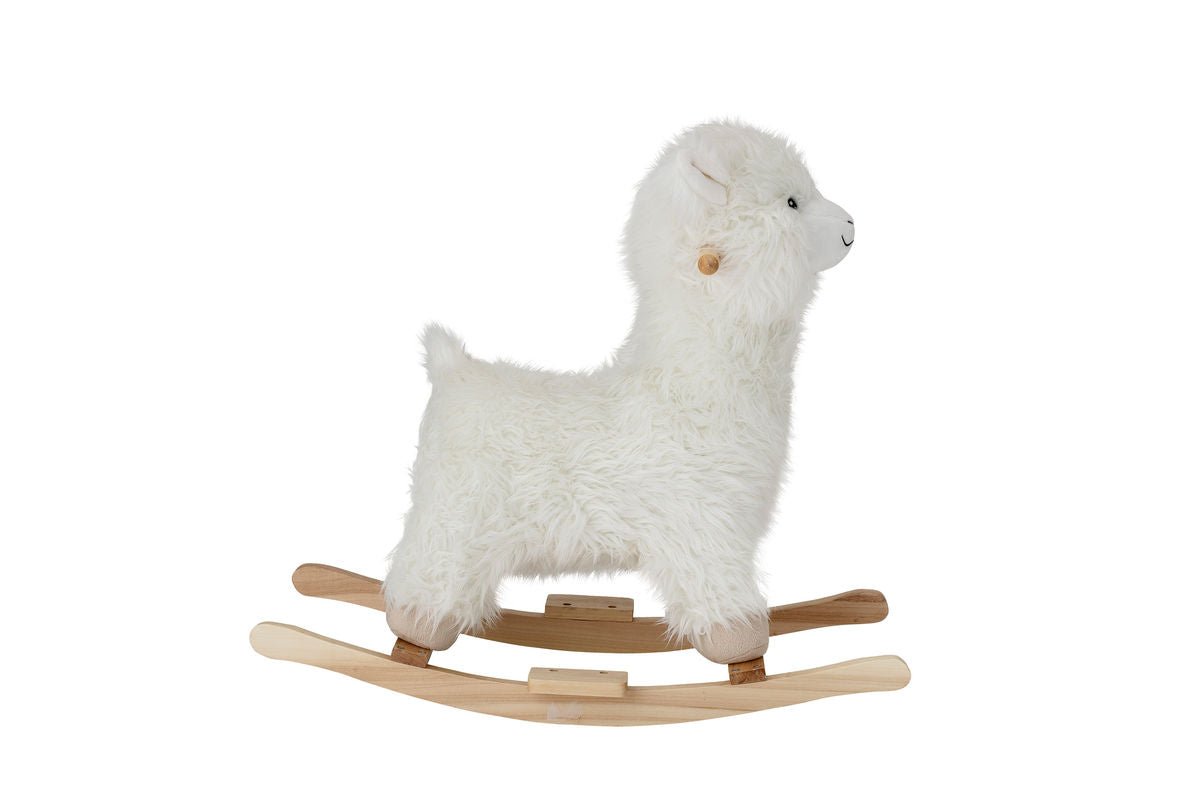 Schaukelspielzeug Malina - Lama aus Holz & Stoff für Kinder
