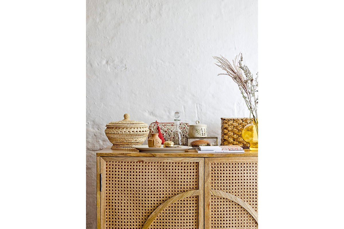 Servierplatte Avelis - aus Steingut gefertigt - Blumenmotiv