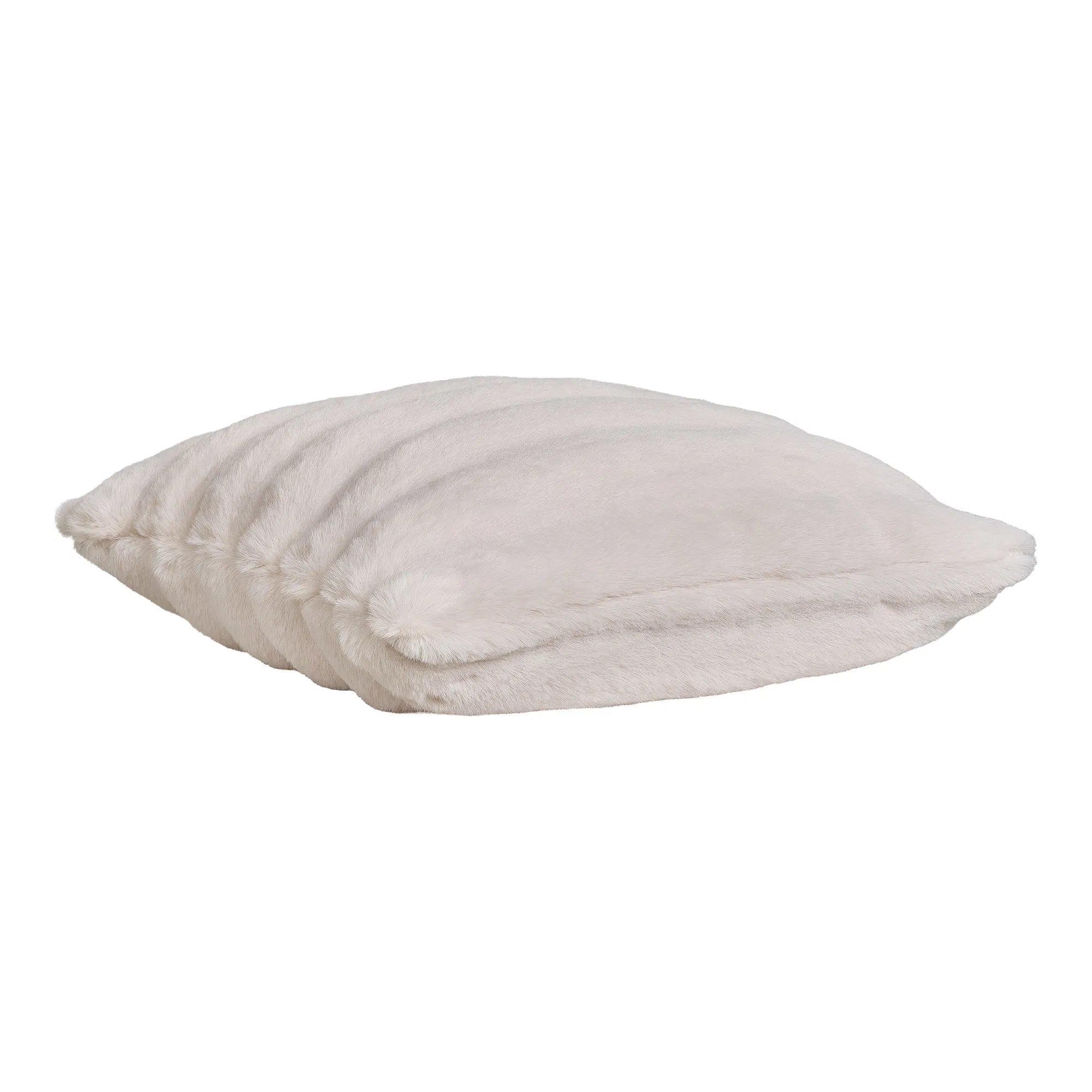Flausch - Zierkissen Tao aus Kunstfell Beige 45x45 cm