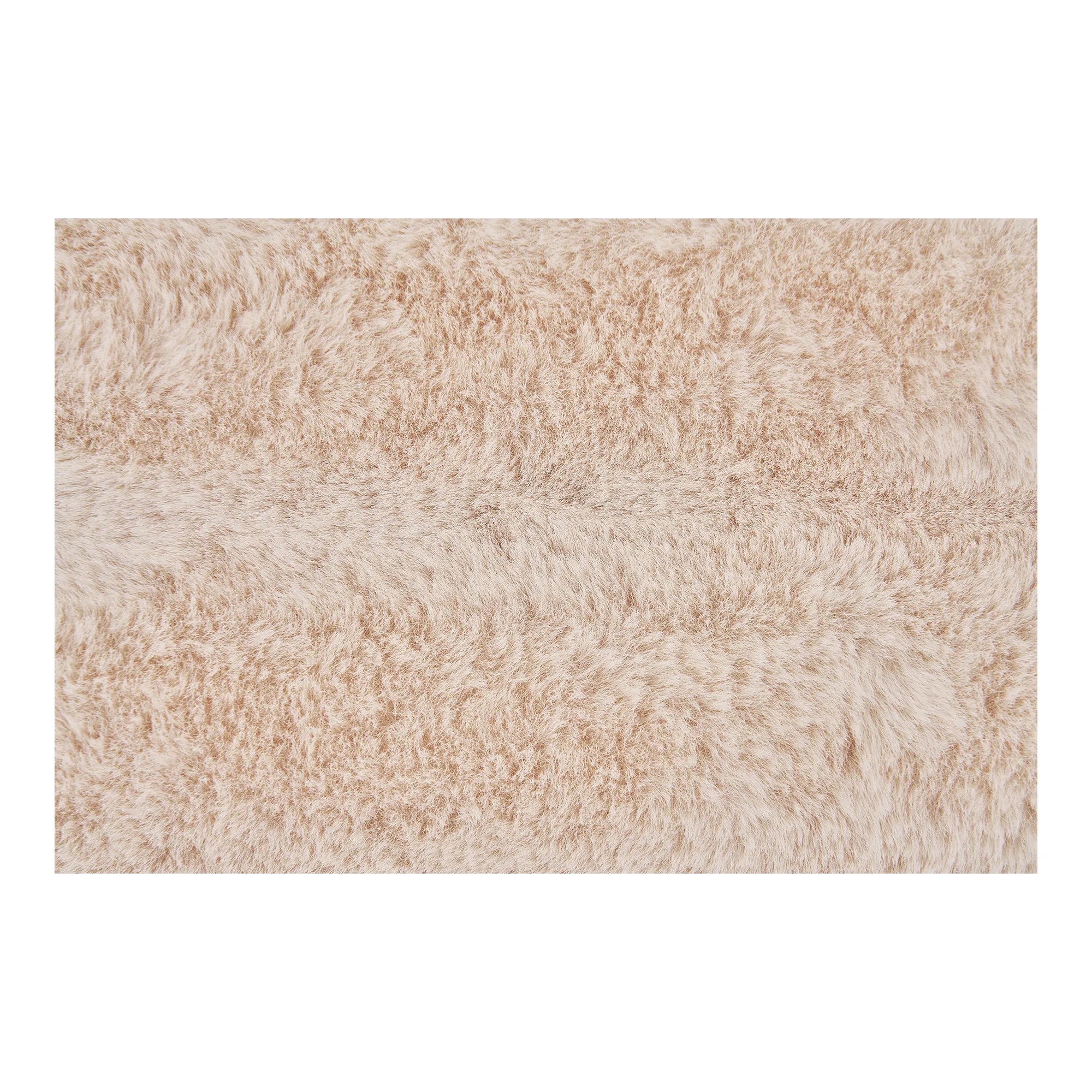 Flausch - Zierkissen Tao aus Kunstfell Beige 45x45 cm