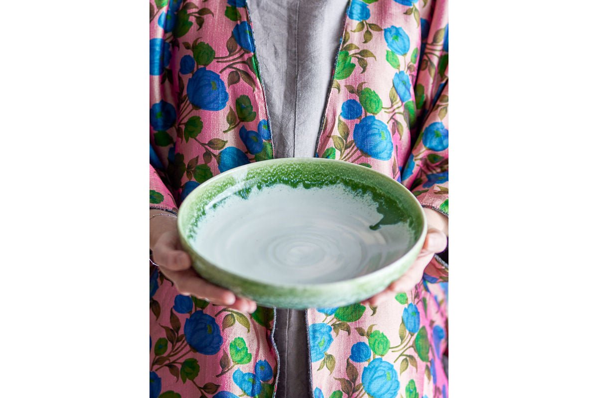 Servierplatte Vellin – aus Steingut mit reaktiver Glasur