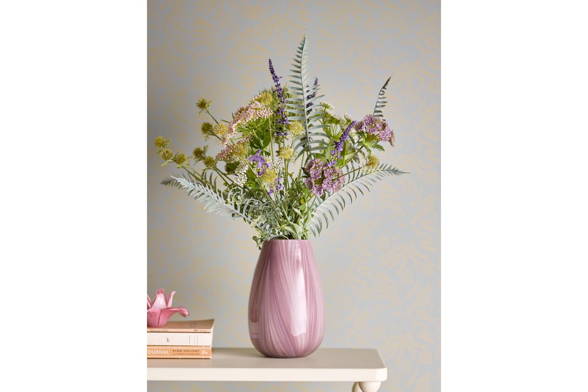 Vase „Ennia“ – Roséfarbenes Glas