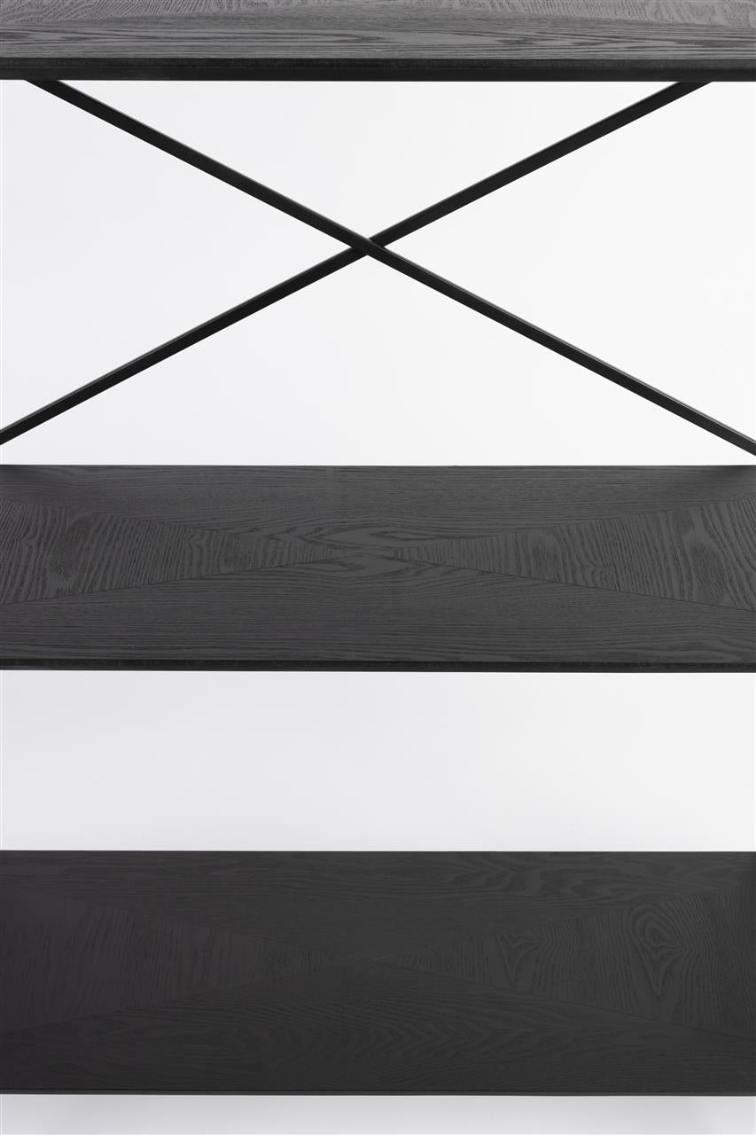 Wandregal Marcio – aus MDF in Schwarz
