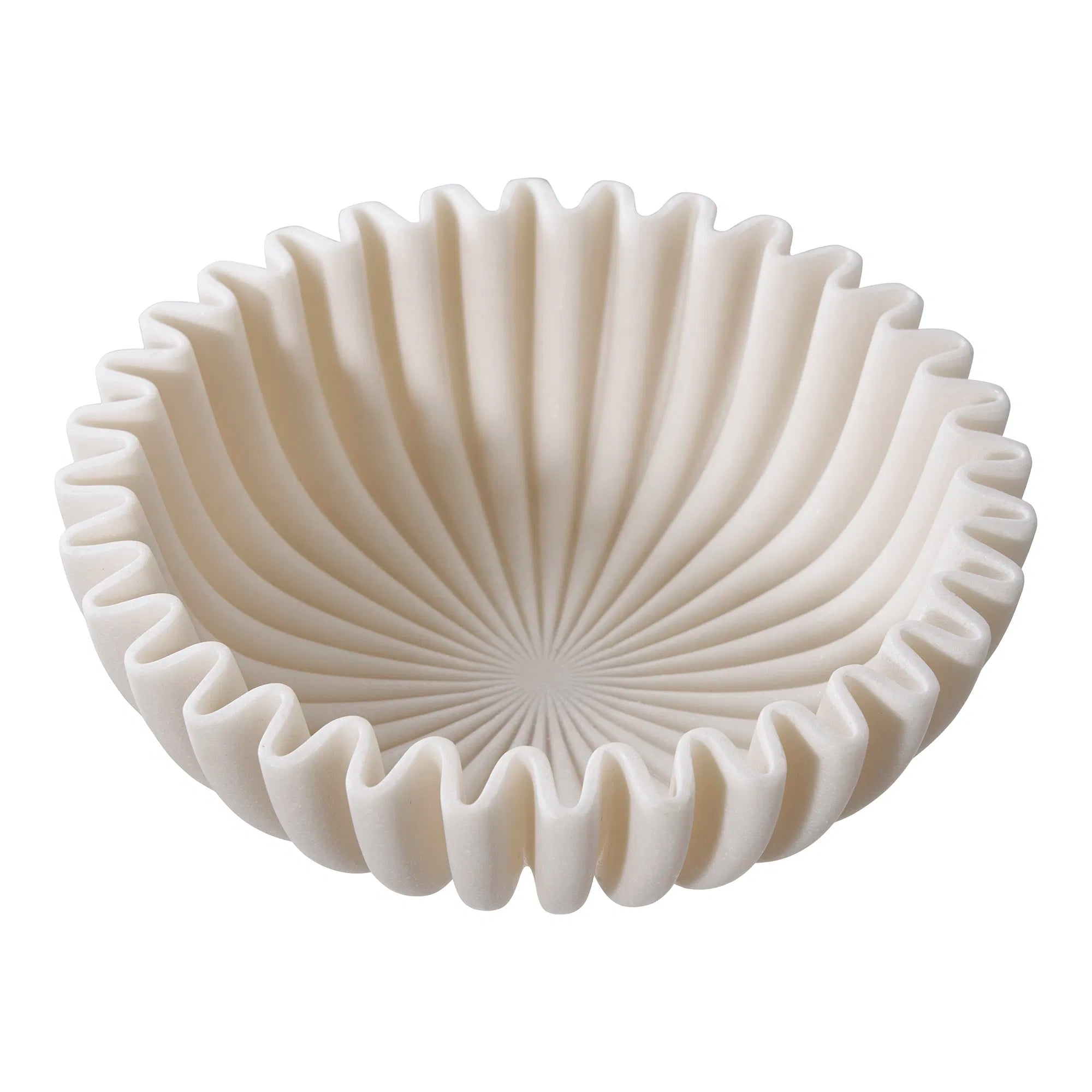 Schale „Mirella“ – Beige Polyresin-Design