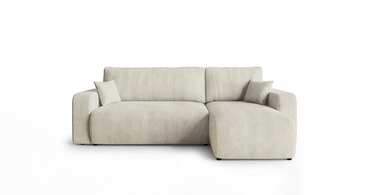 Designer Sofa Calva mit Schlaf- und Klappfunktion in Cord