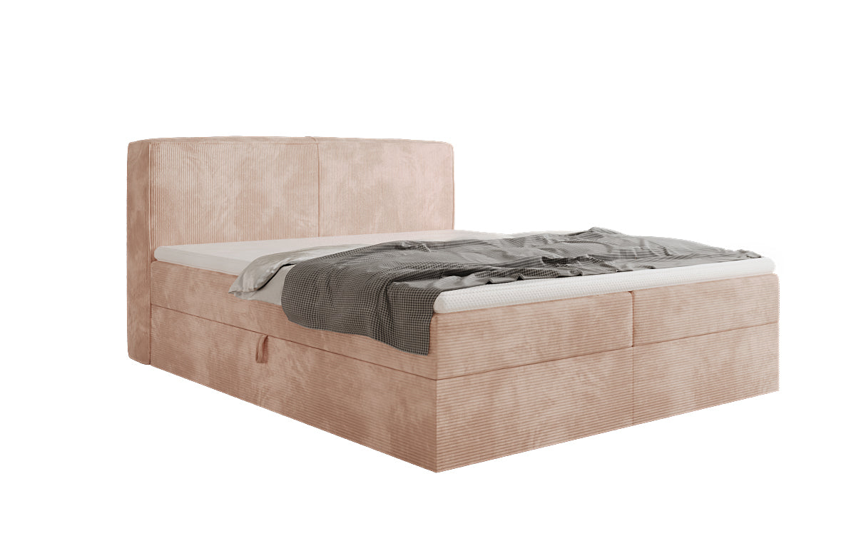 Boxspringbett Marea in Cord mit Stauraum