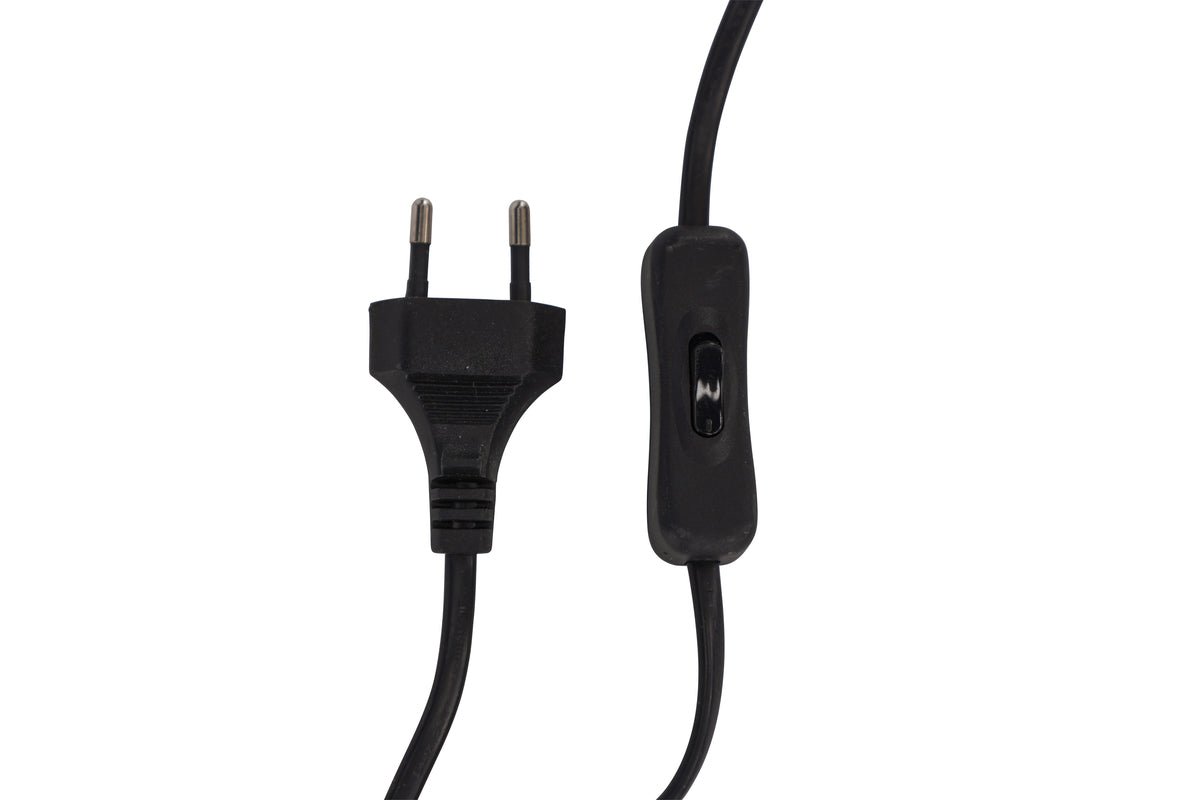 Tischlampe „Fantasia“ – Schwarzer Beton trifft Lampenschirm aus beigem Leinenstoff