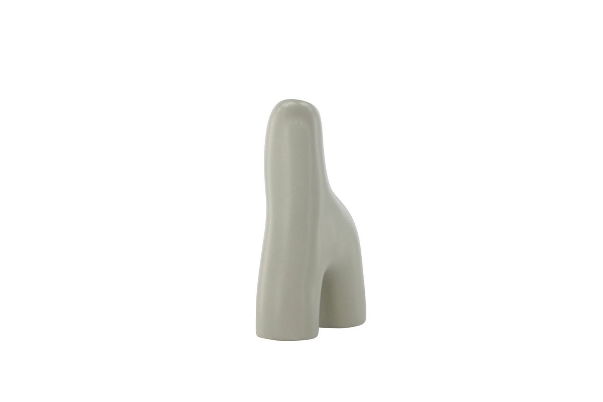 Vase Noara 16 cm – Skulpturales Designobjekt aus Steingut