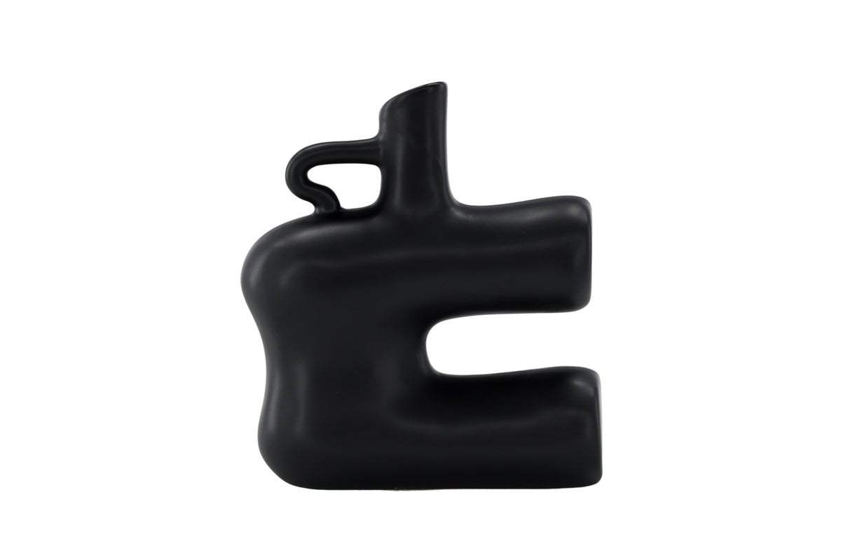 Vase Calvera 19 cm – Skulpturales Designobjekt in Weiß oder Schwarz