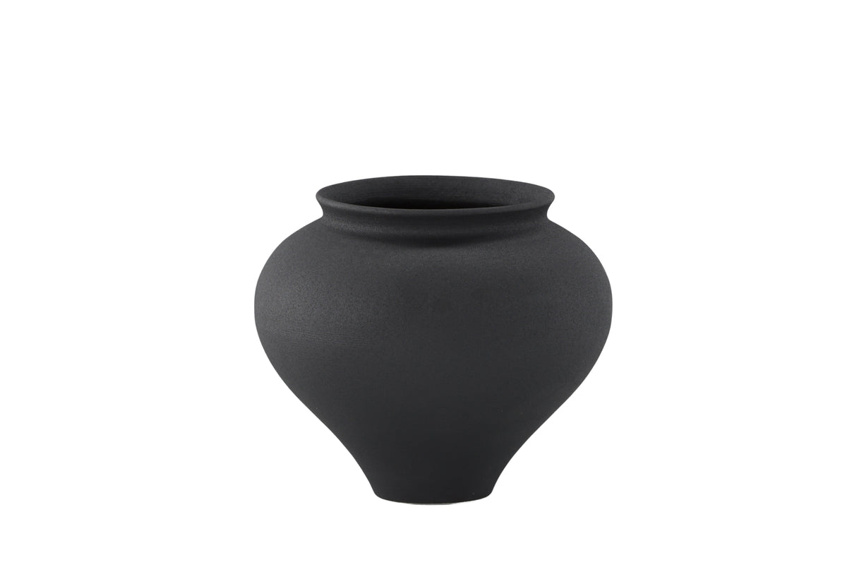 Vase „Arlena“ Ø 18 cm – Weiß oder Schwarz