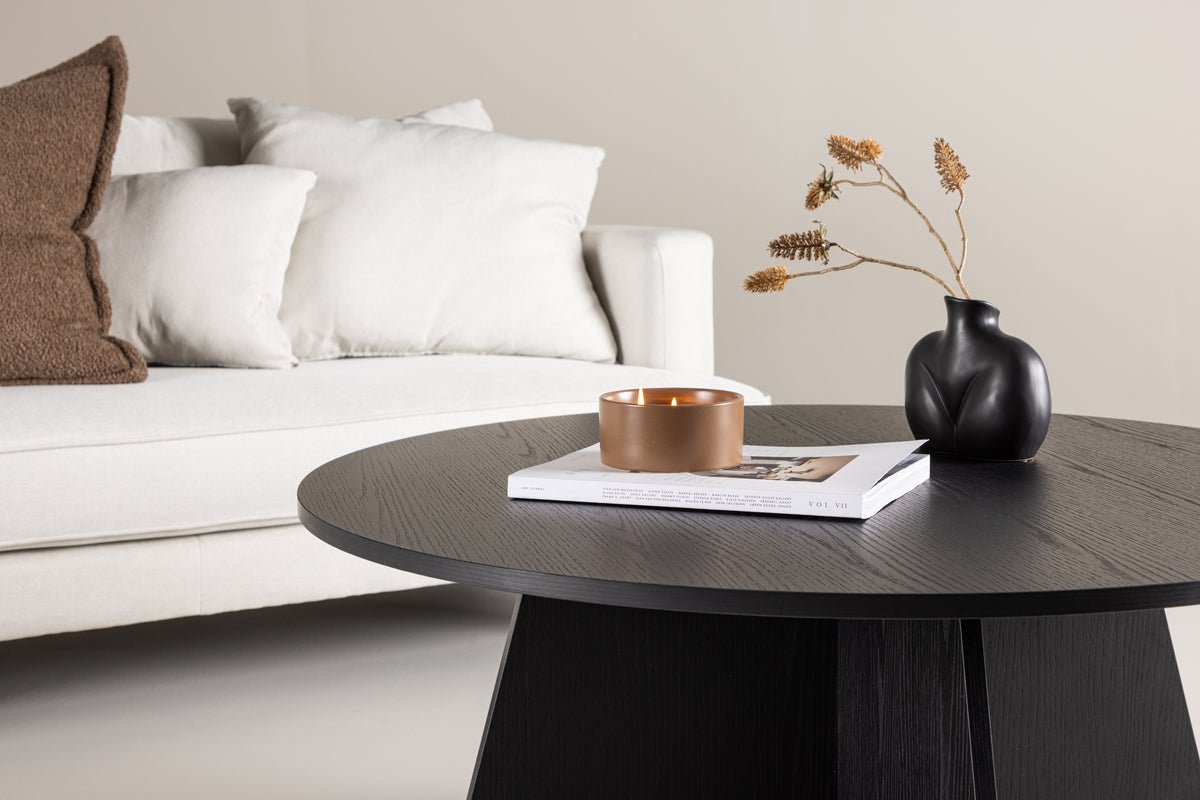 Couchtisch Navaro Big - Rundtisch in Holzoptik