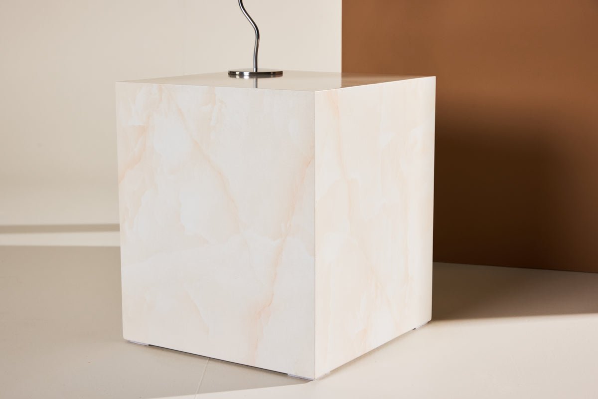Couchtisch/Beistelltisch Nivara – Würfel mit außergewöhnlicher Optik