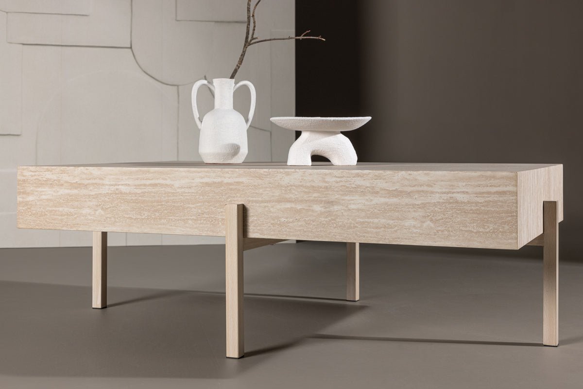 Couchtisch Wadera - mit versetzten Beinen