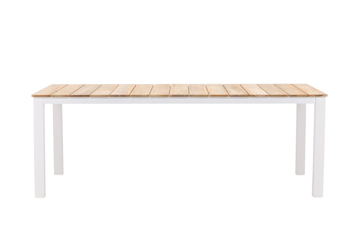 Garten Esstisch Eliano - 210x100 cm mit einer Tischplatte aus Teakholz in Naturoptik