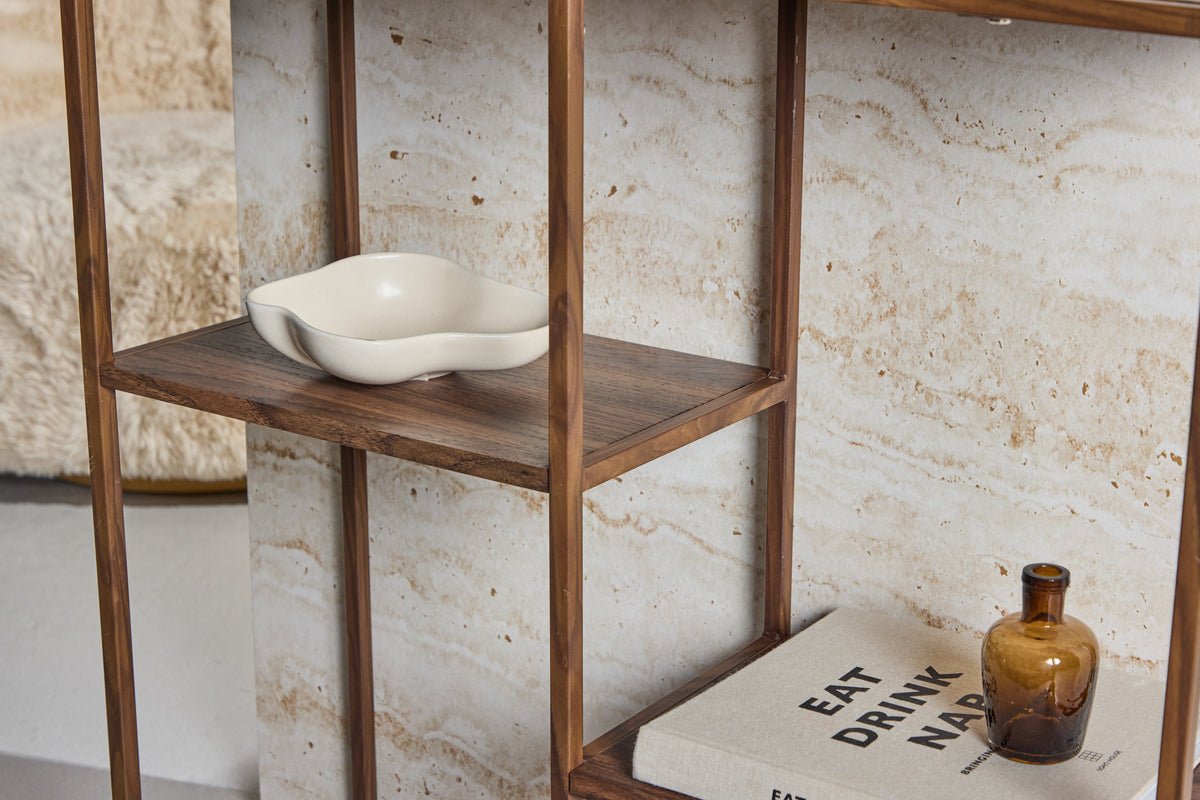 Regal Sorano – Standregal in Walnuss-Optik