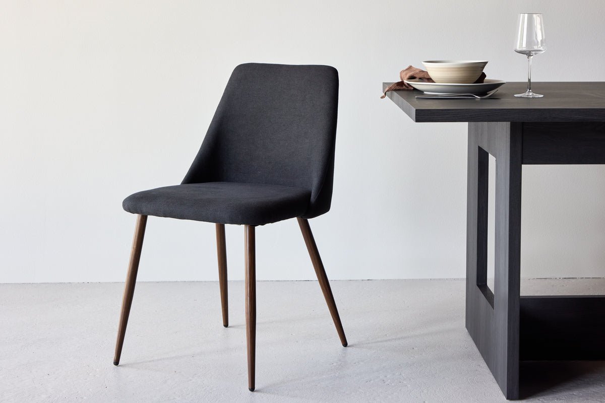 2er Set - Stuhl Liora aus weichem Polyestersamt