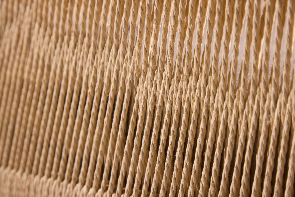 Sessel Jupiter - in Beige mit Leinenstruktur