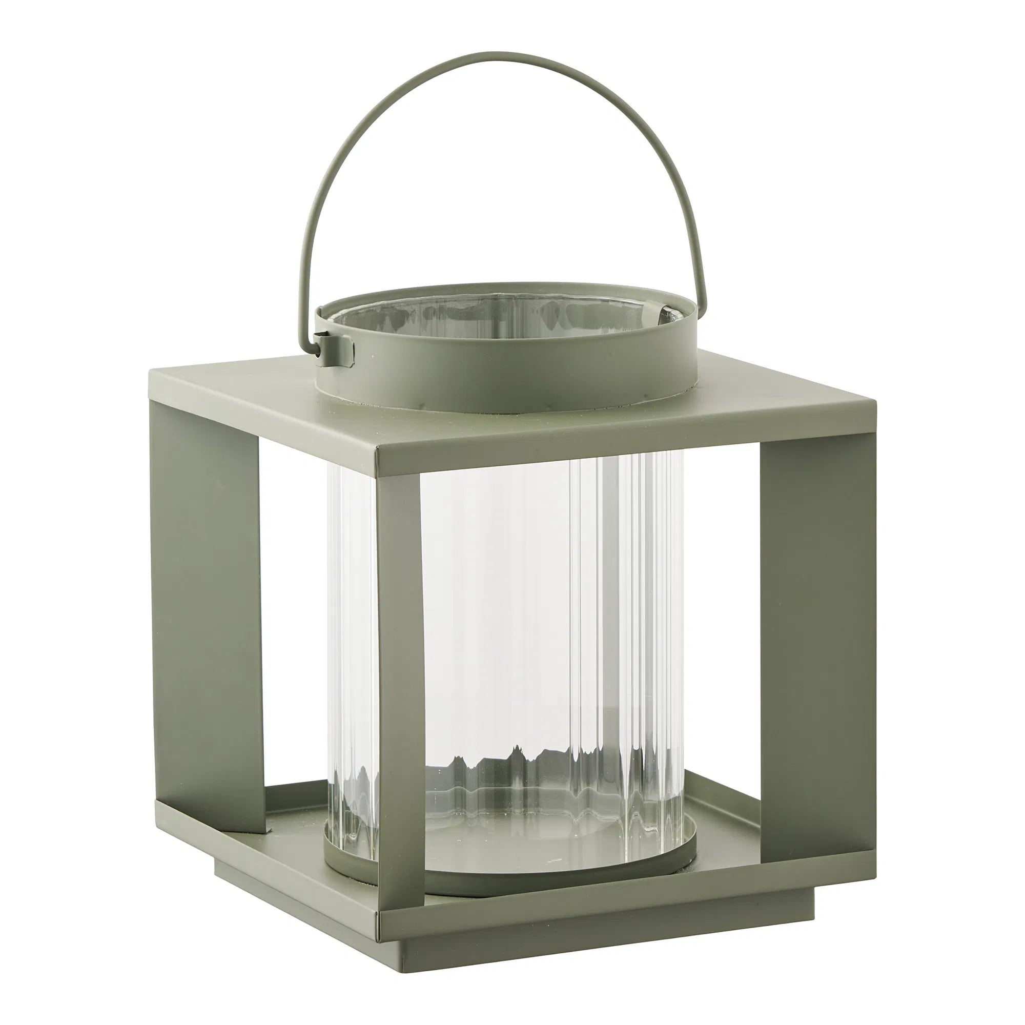 Kerzenlaterne Eirnova – aus Metall und Glas gefertigt