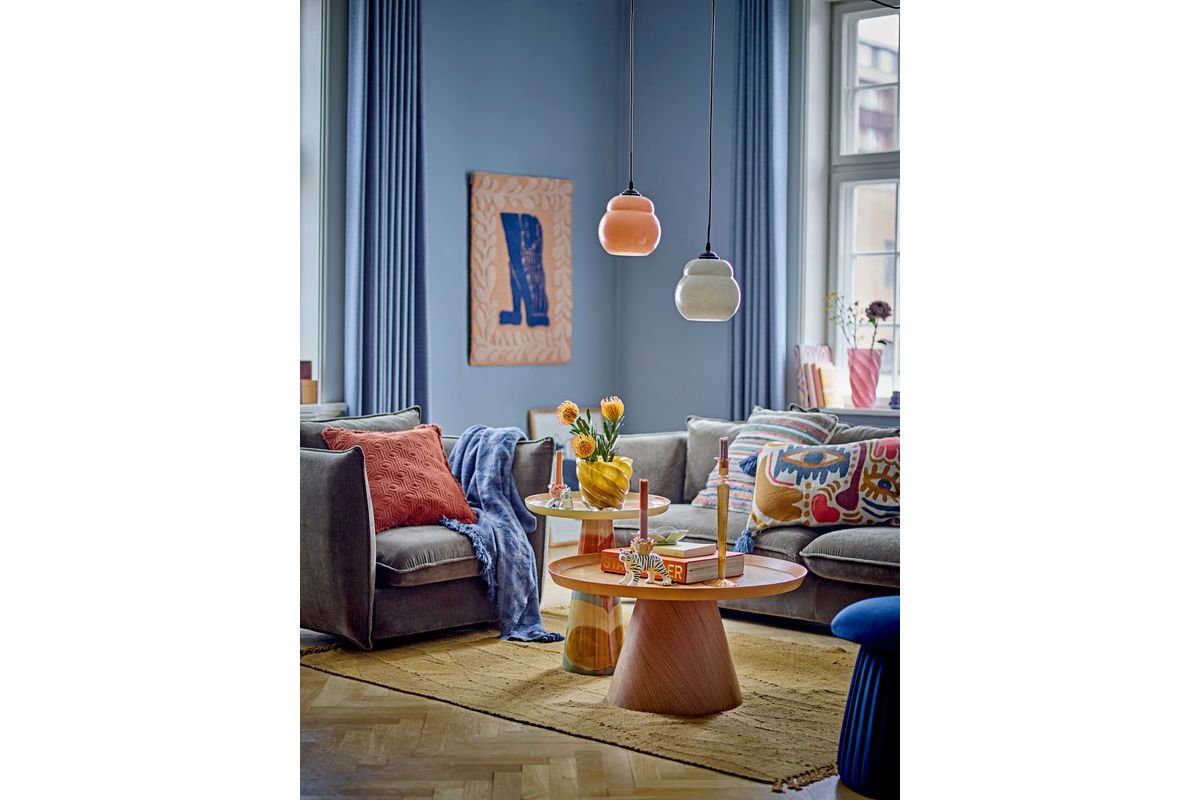 Blumentopf Solina – Mundgeblasenes Glas in warmem Gelb